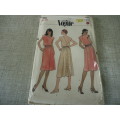 VOGUE VERY EASY PATTERNS - 7934 DRESS  SIZES  10 - COMPLETE