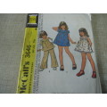 McCALL'S PATTERNS 3546 TODDLER/ GIRLS DRESS/TOP & PANTS SIZE 1 COMPLETE