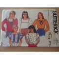 BUTTERICK  PATTERN 3262 GIRL'S BLOUSES  SIZE 7 + 8 + 10 YEARS COMPLETE-UNCUT-F/FOLDED