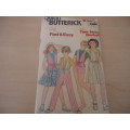 BUTTERICK PATTERN 6453 GIRLS Vest, Dress, Belt, Skirt, Pants or Shorts SIZE 7 + 8 + 10 yrs COMPLETE