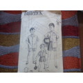 VERY VINTAGE BUTTERICK 5775 PATTERN  BOYS PJS -SIZE 8 YEARS CHEST 26"    COMPLETE