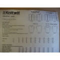 KNITWIT PATTERN 322 LADIES CREATIVE TOPS SIZES 6 - 22 -  COMPLETE