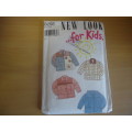 NEW LOOK PATTERNS 6298 KIDS HOODIE JACKET 7 - 12 YEARS  -COMPLETE