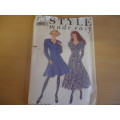 STYLE PATTERNS 2170 PANELED DRESS WITH SHAPED NECKLINE SIZE A = 8 - 18 COMPLETE