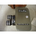 CROWN 8 -E3 MOVIE CAMERA AND LEATHER CARRY CASE