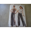 NEW LOOK PATTERNS 6477 -7 SIZES IN ONE-HALTER TOP, TOP, LONG SKIRT & PANTS- SIZES 6 - 18  COMPLETE