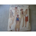 McCALL'S PATTERN 7415 UNLINED JACKET, SKIRT & PANTS SIZE  10 - SEE DESCRIPTION
