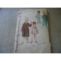 VINTAGE SIMPLICITY PATTERNS 4250 KID'S PJS AND GOWN SIZE 2 YEARS SEE DESCRIPTION
