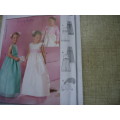 BURDA PATTERNS 9757 "TODDLER GIRLS' BRIDESMAID DRESS"  SIZES 2- 8 YEARS COMPLETE