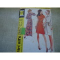 VINTAGE McCALLS PATTERNS 2667 PLEATED COLLAR DRESS IN 3 VERSIONS  SIZE 14 SIZE 38" COMPLETE