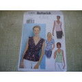 BUTTERICK PATTERN 3385 SEMI FITTED PULLOVER TOP SIZE 12 +14 + 16 COMPLETE