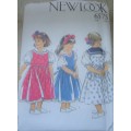 NEW LOOK PATTERNS 6575 GIRL`S SAILOR DRESSES 6 SIZES IN ONE 3 - 8 YEARS COMPLETE