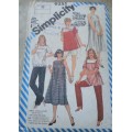 SIMPLICITY PATTERNS 6251 MATERNITY PULL-ON PANTS/SHORTS, DRESS/TOP SIZE 10 COMPLETE & UNCUT