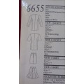 NEW LOOK PATTERNS 6655  JACKET & FLARED SKIRT SIX SIZES IN ONE 8 - 18 COMPLETE