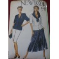 NEW LOOK PATTERNS 6513 V NECK TOP, SCARF AND CULOTTES SEVEN SIZES IN ONE 6-18 COMPLETE