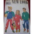 NEW LOOK PATTERNS 6475 KIDS HOODIE & TRACKSUITS TEN SIZES IN ONE 3 - 12 COMPLETE