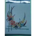 UNUSED EMBROIDERY KIT - FLORAL TRELLIS - Fabric Size 40 cm x 40 cm by AMBLETON EMBROIDERIES