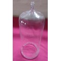 RARE CLEAR GLASS VINTAGE CHEMIST-APOTHECARY FUME DOME -SEE PHOTOS