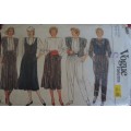 VOGUE VERY EASY PATTERNS -8893  OUTFIT SIZE 6 + 8 + 10 SEE DESCRIPTION