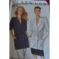 NEW LOOK PATTERNS 6653-6 SIZES IN ONE JACKET  SIZES 8 - 18 COMPLETE - UNCUT-F/FOLDED