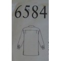 NEW LOOK PATTERNS 6584 - 7 SIZES IN ONE OVERSIZE SHIRT  SIZES 8 - 20  COMPLETE