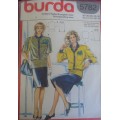 BURDA 5782 FRONT BUTTON TOP & SKIRT  SIZES 10 - 18 COMPLETE