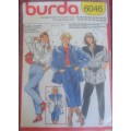 BURDA 6046 LADIES SHIRT SIZES 8/10 - 20/40 COMPLETE