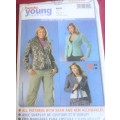 BURDA 7990 JACKET WITH VERSIONS  SIZES 16 + 18 + 20 + 22 + 24 + 26 + 28 COMPLETE AND UNCUT
