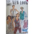 NEW LOOK PATTERNS 6238  WAISTCOAT FIVE SIZES IN ONE S - XXL COMPLETE
