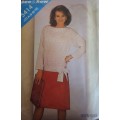 BUTTERICK  PATTERN 5414 TOP & SKIRT SIZE A  8 + 10 + 12 COMPLETE-UNCUT-F/FOLDED