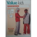 VALUE KIDS PATTERNS  `WAISTCOAT AND CAP` SIZES 5 - 6, 7-8, 9-10, 11 - 12  YEARS