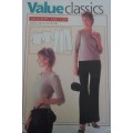 VALUE CLASSICS PATTERNS  TROUSERS AND TOP` SIZES 10, 12 14, 16, 18