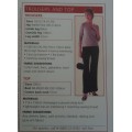 VALUE CLASSICS PATTERNS  TROUSERS AND TOP` SIZES 10, 12 14, 16, 18