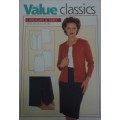 VALUE CLASSICS PATTERNS  `CARDIGAN AND SKIRT` SIZES 10, 12 14, 16, 18