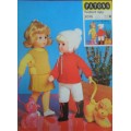 PATONS #2015 DOLLY MIXTURE - OUTDOOR OUTFIT & INDOOR SET  TO FIT DOLL 10` + 16` + 20`