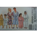 BUTTERICK PATTERN 5734 KIDS HOODED ROBE & ROBE ONE SIZE 4-6-7-8-10-12-14 YEARS COMPLETE & UNCUT
