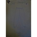 SEW SIMPLE PATTERNS # 7  TRACKSUIT PANTS  SIZE 28` OR 72 CM