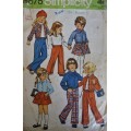 SIMPLICITY PATTERN 5875 KIDS SHIRT-SKIRT-PANTS SIZE 3 YEARS COMPLETE