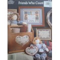 `FRIENDS WHO COUNT` CROSS STITCH PATTERN # JL136 BY JEREMIAH JUNCTION
