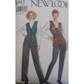 NEW LOOK PATTERNS 6943 WAISTCOAT  & PANTS 6 SIZES IN ONE 6 - 16 COMPLETE