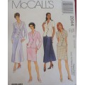 McCALL'S PATTERN 2044  LINED JACKET & SKIRT SIZE D = 12 + 14 + 16 COMPLETE-UNCUT-F/FOLDED