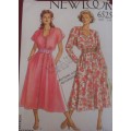 NEW LOOK PATTERNS 6525 SHAPED NECK DRESS SEVEN SIZES IN ONE 6 - 18 COMPLETE