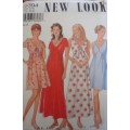 NEW LOOK PATTERNS 6394 HIGH BODICE DRESS SIZES 8 - 18 - COMPLETE