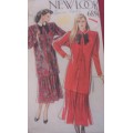 NEW LOOK PATTERNS 6896 OVERSIZE SHIRT-TIE-SKIRT SIZES 8 - 18 COMPLETE