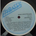 ROCK'S GREATEST HITS-ORIGINAL ARTISTS-1976 EMBASSY VINYL LP -EMB 30018 (L)