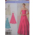 NEW SIMPLICITY PATTERNS 2400 EVENING GOWN & BOLERO SIZES 4-12 COMPLETE-UNCUT-F/FOLD