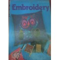 EMBROIDERY -  JANE SIMPSON- 128 PAGE A5 HARD COVER WITH DUST JACKET