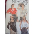 NEW LOOK PATTERNS 6261 SET OF TOPS SIZES 8-18 COMPLETE
