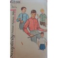 VINTAGE SIMPLICITY 5539 BOY'S SHIRTSIZE  8 YEARS CHEST 26" COMPLETE