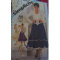 SIMPLICITY PATTERNS 5607 YOKED SKIRT & FITTED BLOUSE SIZE 12 COMPLETE